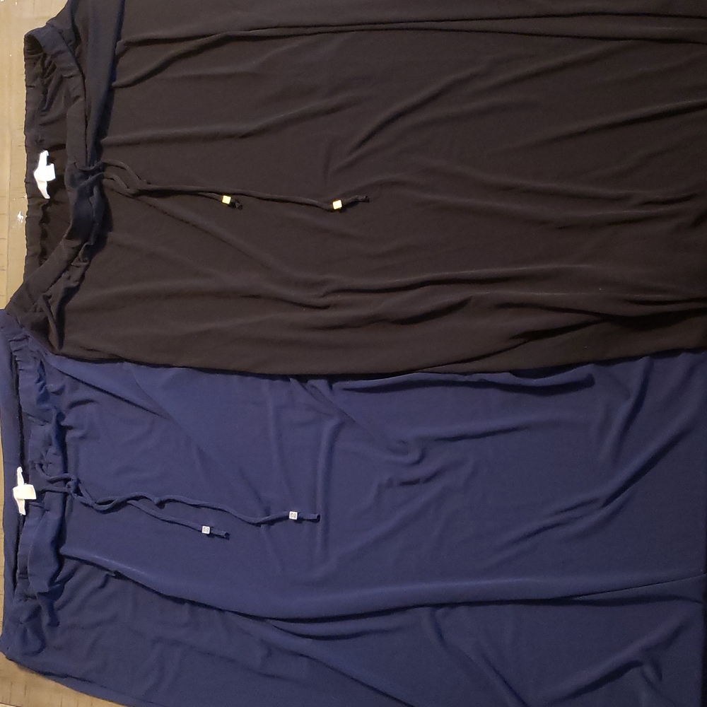 2micheal kors . Women's skirts. 1navy 1black.size Xl long skirts. Length 40 inch